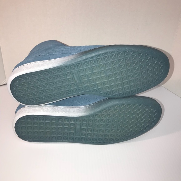 Puma Suede Pink Dolphin Collab Blue Pink Men Shoes - Picture 6 of 8